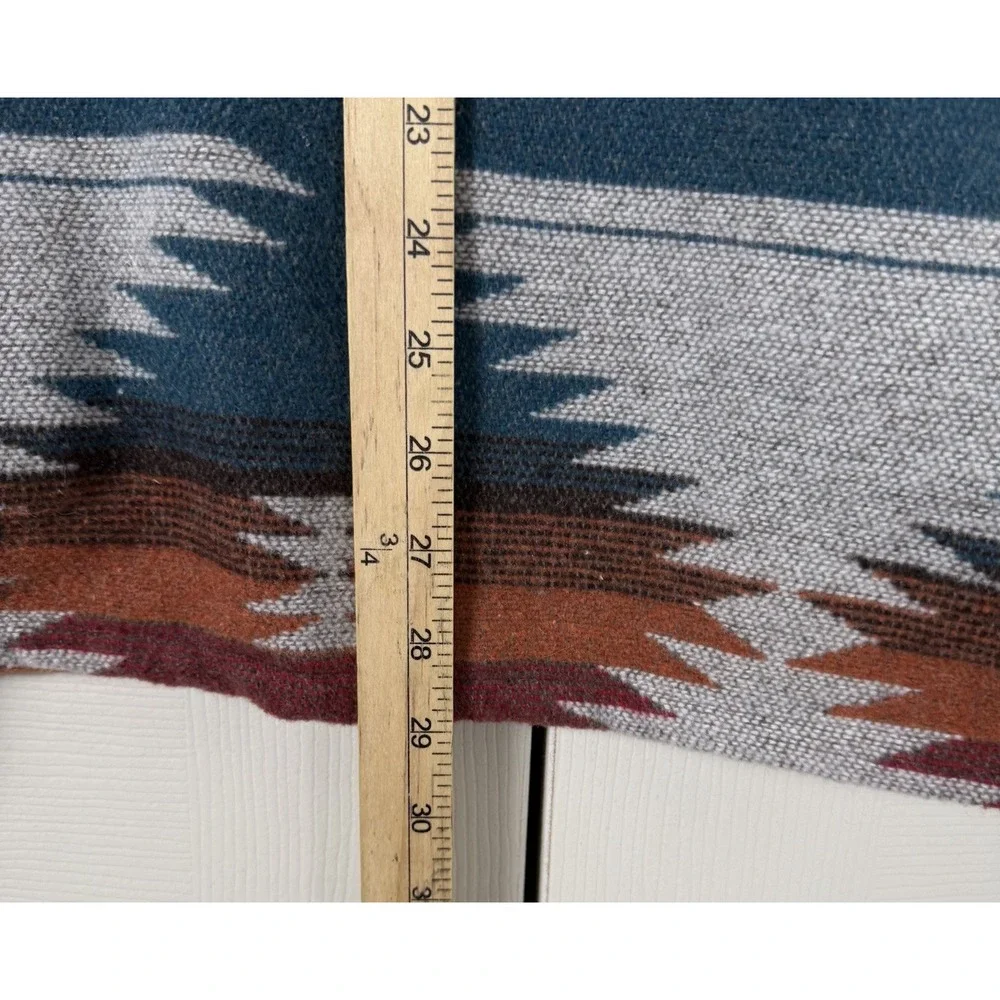 Idyllwind Southwestern Aztec Blanket Jacket Shacket Women's XL Rust Wool Blend - Picture 10 of 13
